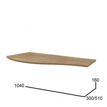 Worktop Idra FL1040x16x510mm