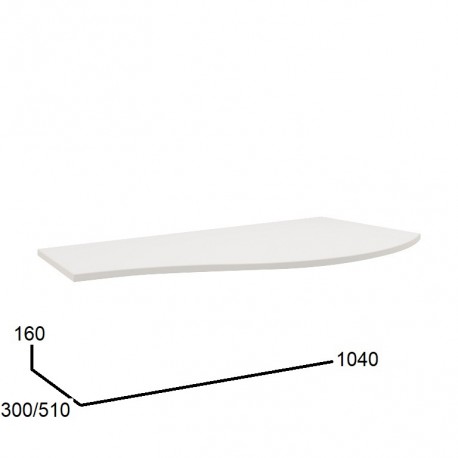 Worktop Idra FR1040x16x510mm