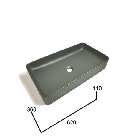 Ceramic washbasin P62x36-BHGN