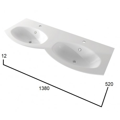 Praustuvas P1380x52-BHW2