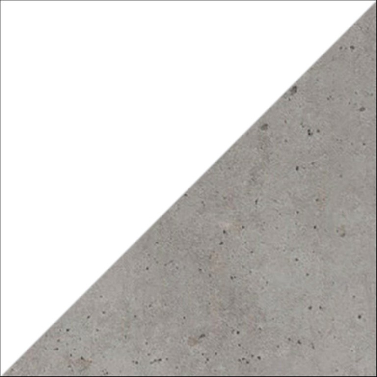 White gloss F01 + Chicago Concrete K74